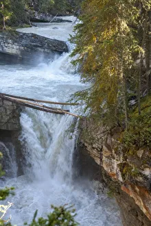 Jasper National Park, Alberta, Canada. Hike along Johnston Canyon River on the Lower