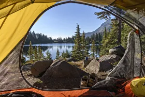 Hiking Prints: Jefferson Park morning, Mt. Jefferson Wilderness, Oregon