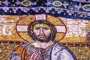 Mosaic Prints: Jesus Christ mosaic entrance, Hagia Sophia