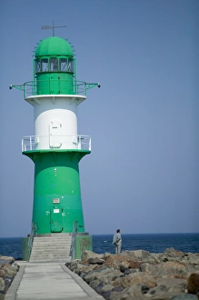 Images Dated 27th April 2004: jetty lighthouse, warnemunde