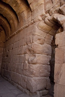 Jordan, Ancient Nabataean city of Petra. The Urn Tomb, made for king Malichos II around 70 AD