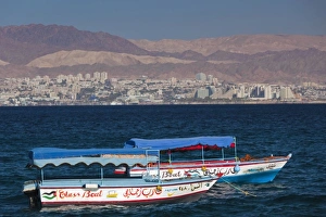 Monarchy Prints: Jordan, Aqaba, Aqaba Beach, water taxi