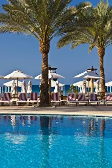 Monarchy Prints: Jordan, Aqaba, Red Sea Beach, hotel swimming pool, detail