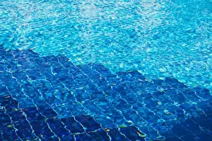 Images Dated 13th March 2011: Jordan, Aqaba, Red Sea Beach, hotel swimming pool, detail