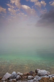 Images Dated 7th March 2011: Jordan, The Dead Sea, Suweimah, waters of the Dead Sea