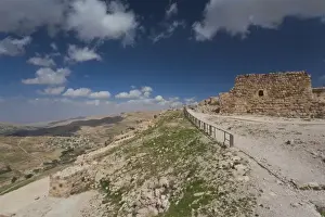 Images Dated 8th March 2011: Jordan, Kings HIghway, Karak, Karak Crusader Castle, exterior