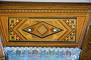 Madaba Prints: Jordan, Madaba. Classic 16th Century wood mosaic pattern of Egyptian-Turkish origin