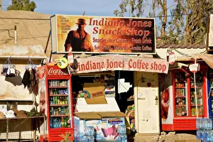 Likeness Prints: JORDAN, Petra. Indiana Jones-themed snack and coffee shop near the entrance to Petra