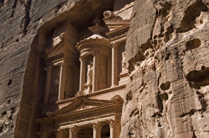 Jordan, Petra, the Treasury building (Al Khazneh)