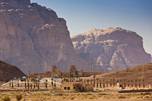 Monarchy Prints: Jordan, Wadi Rum, Beduoin touring and welcome center