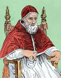 Modern Age Prints: Julius II (1443n1513), nicknamed The Fearsome Pope and The Warrior Pope