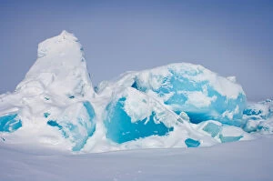 jumbled up ice in the frozen Chuckchi Sea, off Point Barrow, Arctic Alaska