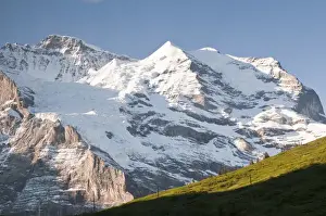 Jungfrau Region, Switzerland. Jungfrau massif from Kleine Scheidegg