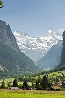 Jungfrau Prints: Jungfrau Region, Switzerland. Jungfrau massif above Lauterbrunnen