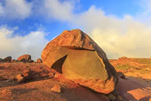 Garden Of The Gods Prints: Kaehiakawaelo (Garden of the Gods), a Martian landscape of red dirt, purple lava
