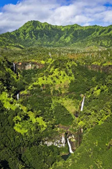 Distant Prints: Kahili Falls, Hanapepe Valley, Kauai, Hawaii, USA