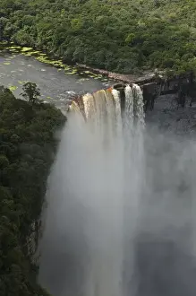 Guyana Prints: Kaieteur Falls 226 Meters Potaro River which runs into the Essequibo River