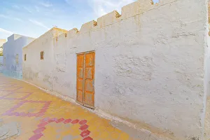 Alley Prints: Kairouan, Tunisia. Colorful alley in the city of Kairouan