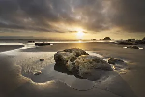 Weather Prints: Kalaloch Beach sunset, Olympic National Park, Washington State