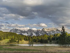 Images Dated 4th May 2012: The Karwendel Mountain Range near Mittenwald during spring