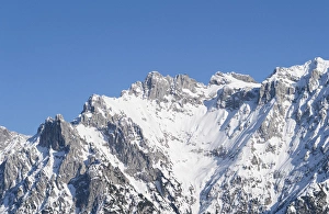 Images Dated 22nd March 2012: The Karwendel Mountain Range near Mittenwald during winter