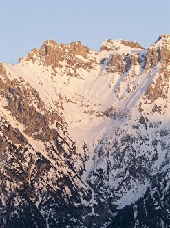 Images Dated 22nd March 2012: The Karwendel Mountain Range near Mittenwald during winter