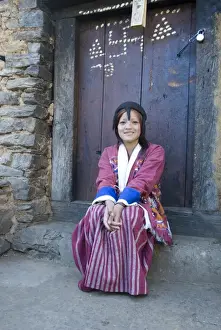 Woman Prints: Kastong Monastery, Cholling Gompa in Dirang Dzong (Old Dirang), Arunachal Pardesh