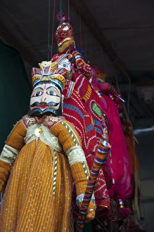 Images Dated 19th November 2012: Kathputli, traditional Rajasthani puppets, Pushkar, Rajasthan, India