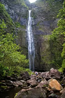 Micah Wright Prints: Kauai, Hawaii. The Hanakapiai Falls is a great stop for those wishing to only hike
