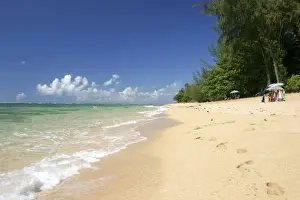Images Dated 2000 March: Kauai, Hawaii, USA. Beautiful afternoons on the beach at Hanalei Bay on Hawaii s