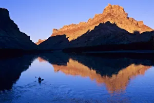 Sea Kayak Prints: Kayaking on the Colorado River in Spanish Bottom, Canyonlands National Park, Utah. (MR)