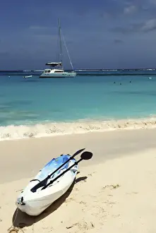 Antigua Prints: Kayaking the waters of Prickly Pear Island with Festiva Sailing Vacations