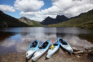 Kayak Prints: Kayaks, Cradle Mountain and Dove Lake, Cradle Mountain - Lake St Clair National Park