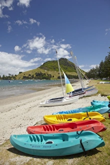 Kayaks, Mount Maunganui, Tauranga, Bay of Plenty, North Island, New Zealand