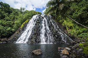 Destinations Prints: Kepirohi waterfall, Pohnpei, Micronesia, Central Pacific