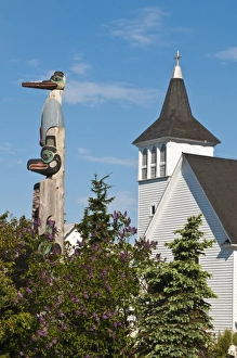 Ketchikan Prints: Ketchikan, Alaska. St. Johns Church, Ketchikan, Southeast Alaska