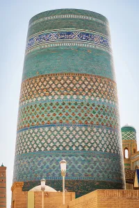 Images Dated 5th April 2024: Khiva, Xorazm Region, Uzbekistan, Central Asia. The Kalta Minor Minaret