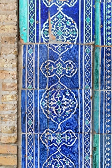 Images Dated 5th April 2024: Khiva, Xorazm Region, Uzbekistan, Central Asia. Historic traditional decorative tile