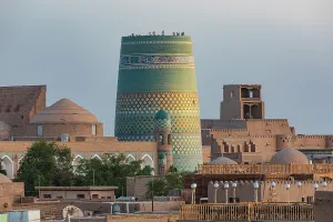 Images Dated 5th April 2024: Khiva, Xorazm Region, Uzbekistan, Central Asia. The Kalta Minor Minaret