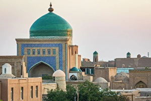 Images Dated 5th April 2024: Khiva, Xorazm Region, Uzbekistan, Central Asia. Dome on the Islam Khodja Madrasa