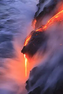 Kilauea lava flow near former town of Kalapana, Big Island, Hawaii, USA
