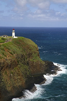 Kilauea Lighhouse located on Kilauea Point on the island of Kauai, Hawaii, USA