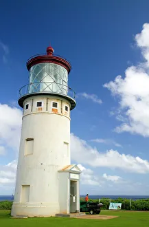 Volcanic Prints: Kilauea Lighhouse located on Kilauea Point on the island of Kauai, Hawaii, USA