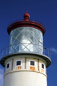 Kilauea Lighhouse located on Kilauea Point on the island of Kauai, Hawaii, USA