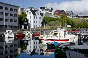 Images Dated 31st May 2011: Kingdom of Denmark, North Atlantic, Faroe Islands. Capital and port city of Torshavn