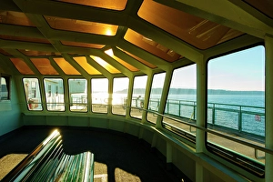 Ship Prints: Kingston to Edmonds Spokane ferry on Puget Sound, Washington State, USA