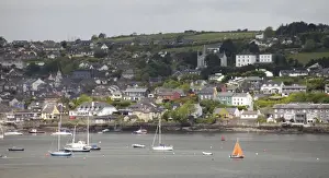 Active Prints: Kinsale Ireland with colorful homes on the hillside and boats in the water