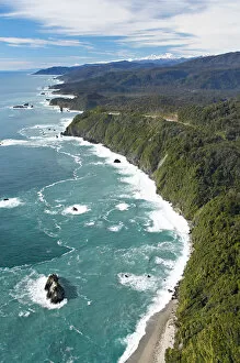 Images Dated 7th August 2005: Knights Point, West Coast, South Island, New Zealand - aerial