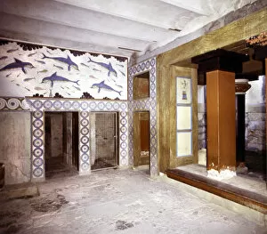 Images Dated 28th October 2003: Knossos- The Dolphin Room Minoan Bronze Age GREECE