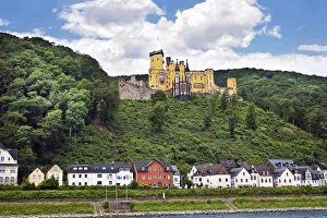 Koblenz, Germany, Stolzenfels Castle, Schloss Stolzenfels on the Rhine River, River